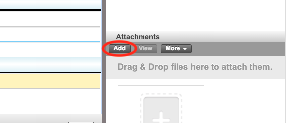 Add Attachment Button