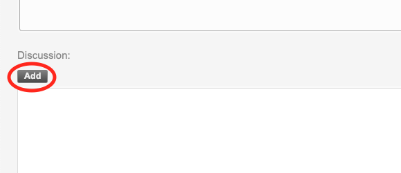 Discussion Add Button