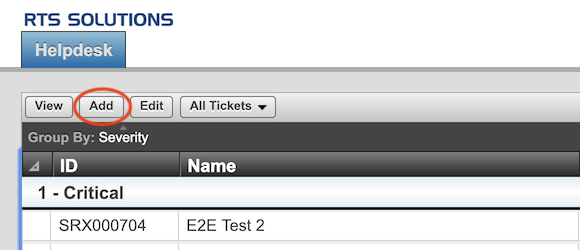 Add Ticket Button
